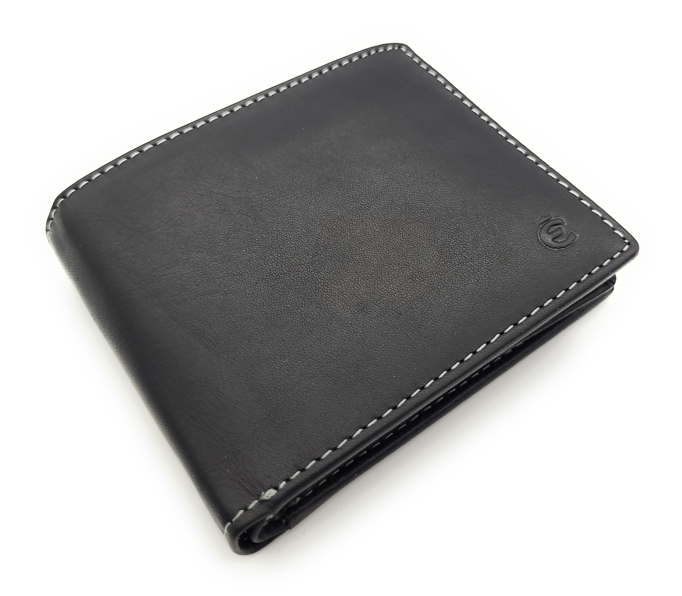 Esquire kompakte echt Leder Geldbörse Portemonnaie mit RFID Schutz "Dallas" schwarz