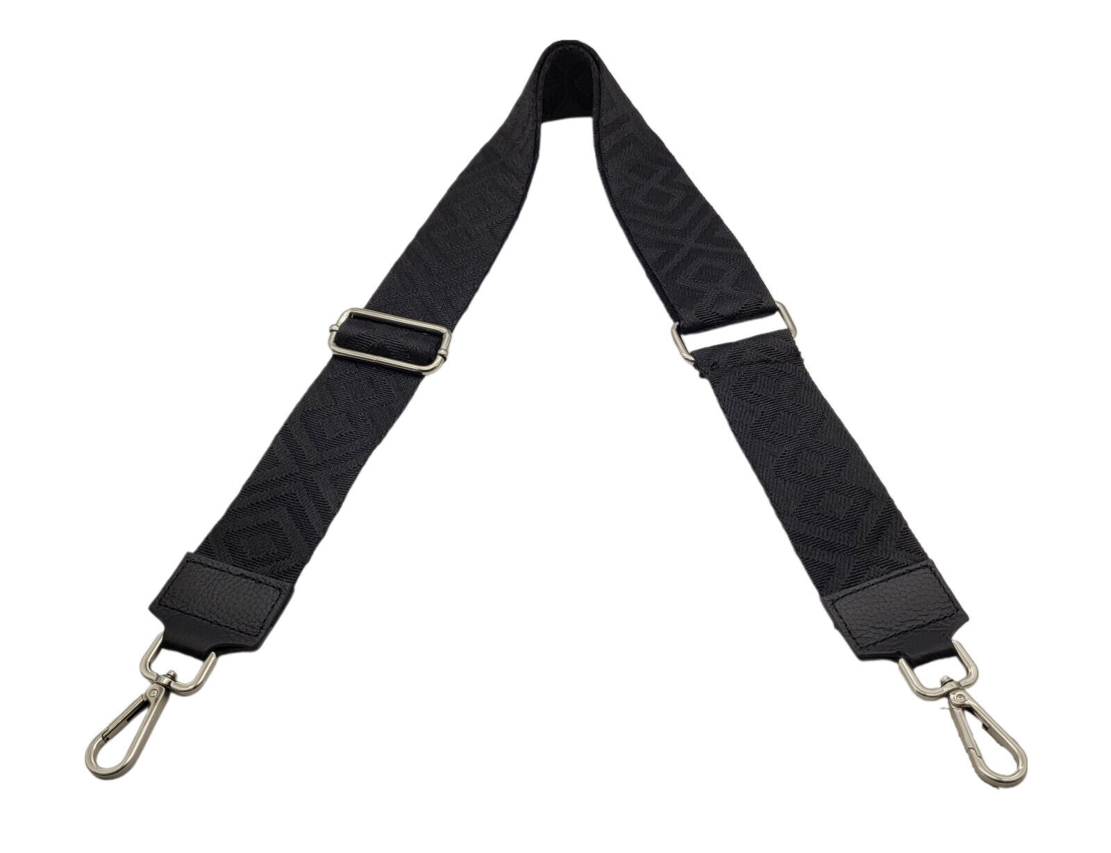 Ersatz Taschengurt Schultergurt Tragegurt Schulterriemen 5cm made in Italy schwarz Echtleder Enden