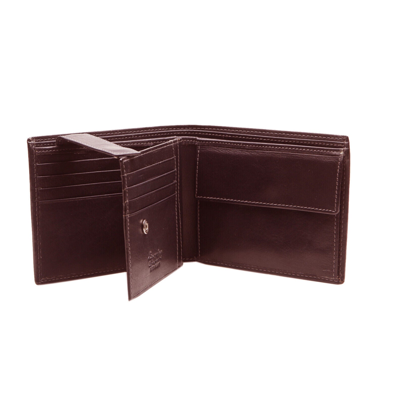 Esquire echt Leder Geldbörse Portemonnaie mit RFID Schutz braun