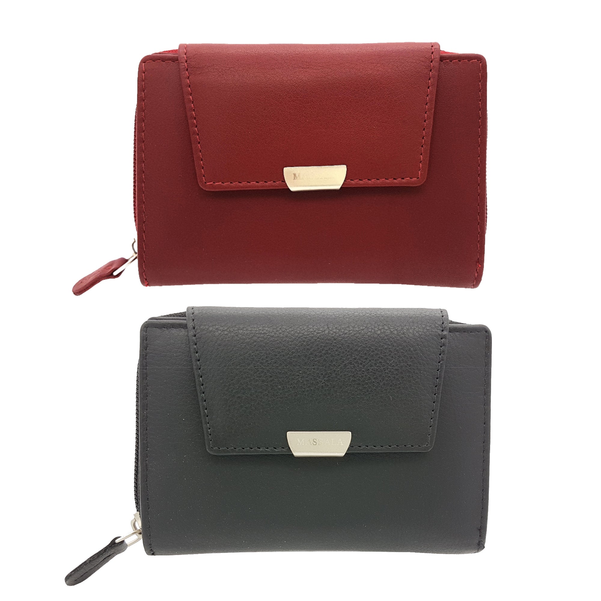 Jockey Club Leder Damen Geldbörse Portemonnaie Massala weiches Rindleder mit RFID Schutz