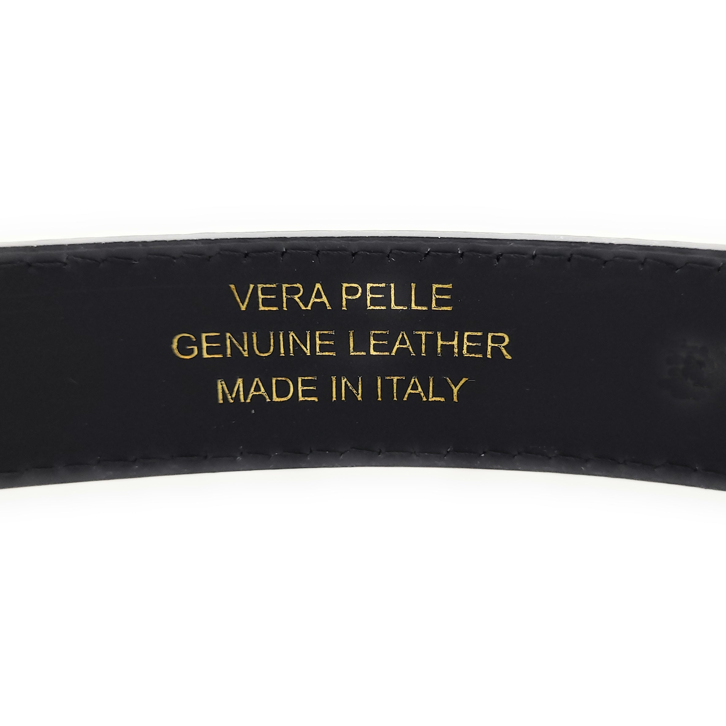 Echtledergürtel Made in Italy – ca. 30 mm breit, kürzbar, Metallschließe, genarbte Oberfläche, 5 Loch Gürtel für Herren & Damen navy blau schwarz