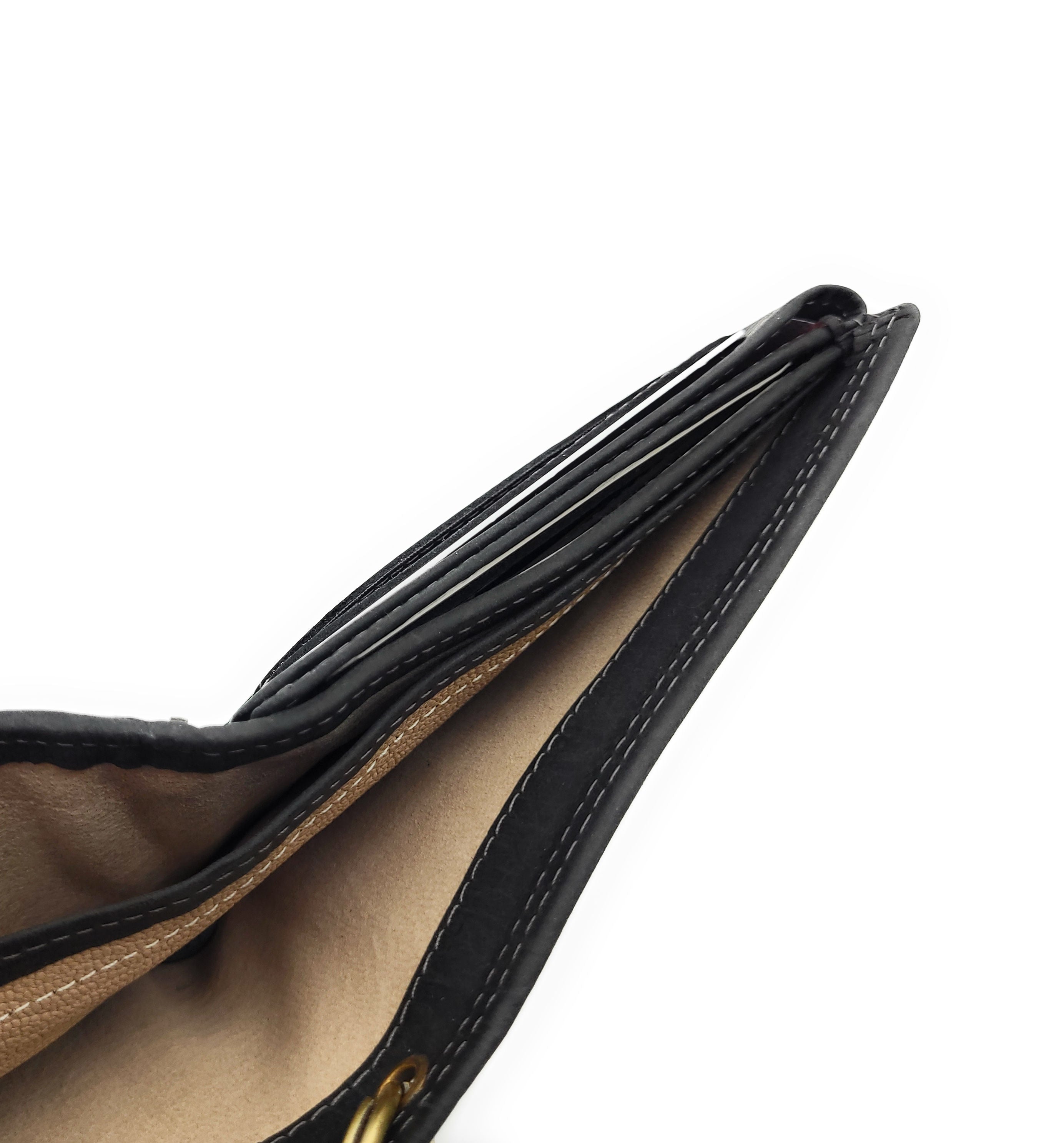 Biker Geldbörse mit Kette RFID Schutz Hunterleder Portemonnaie Skull Schädel Totenkopf