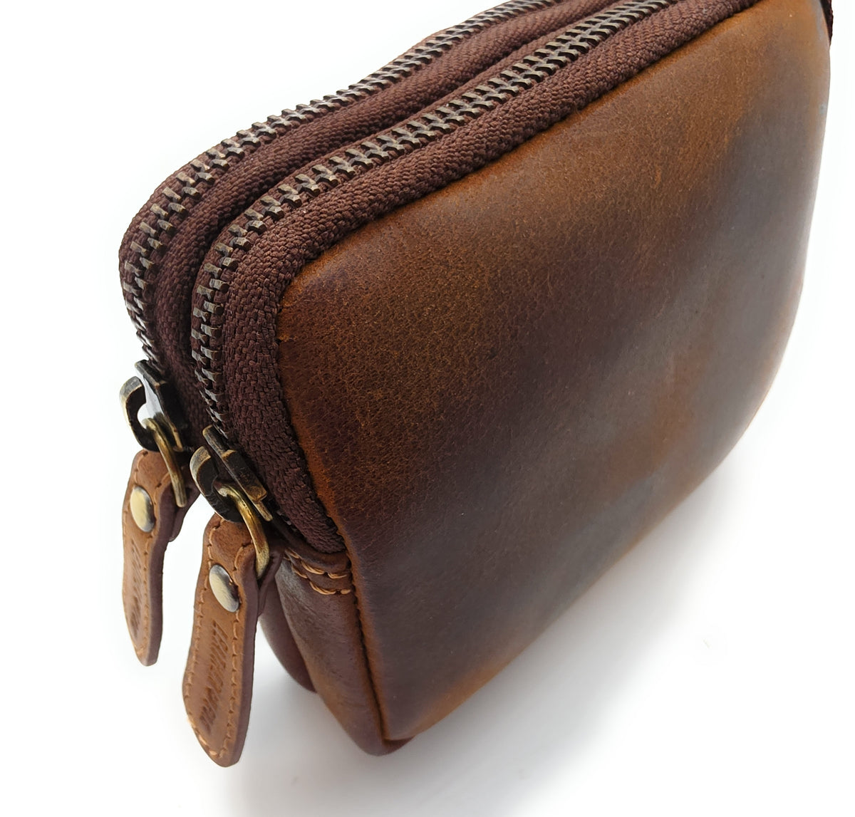 Mini Gürteltasche aus Büffelleder (Hunter) – kompakt & handgefertigt