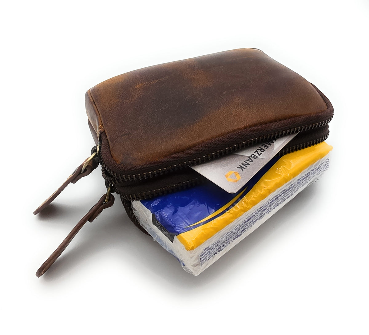 Mini Gürteltasche aus Büffelleder (Hunter) – kompakt & handgefertigt
