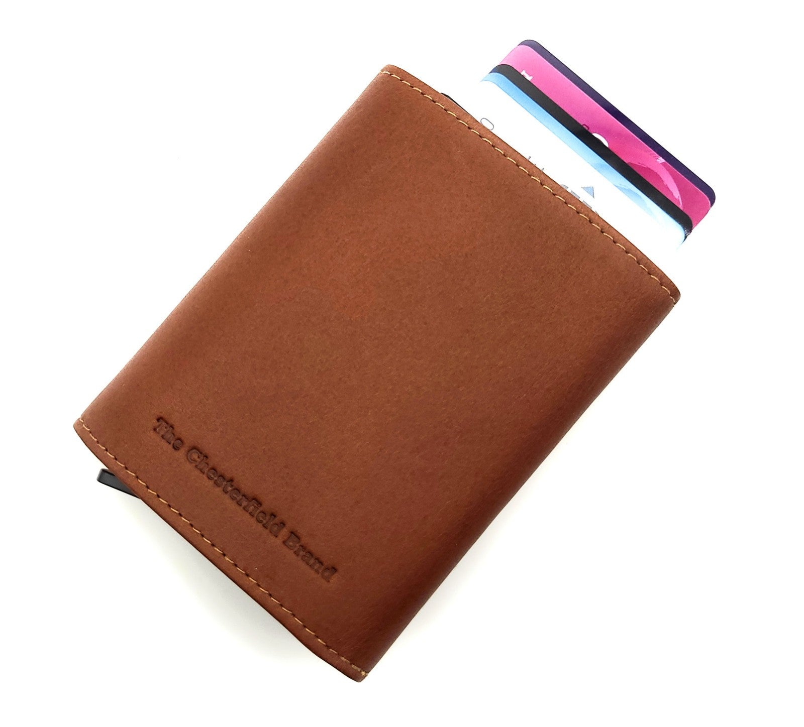 The Chesterfield Brand echt Leder Kreditkartenetui Geldbörse Palma cognac braun