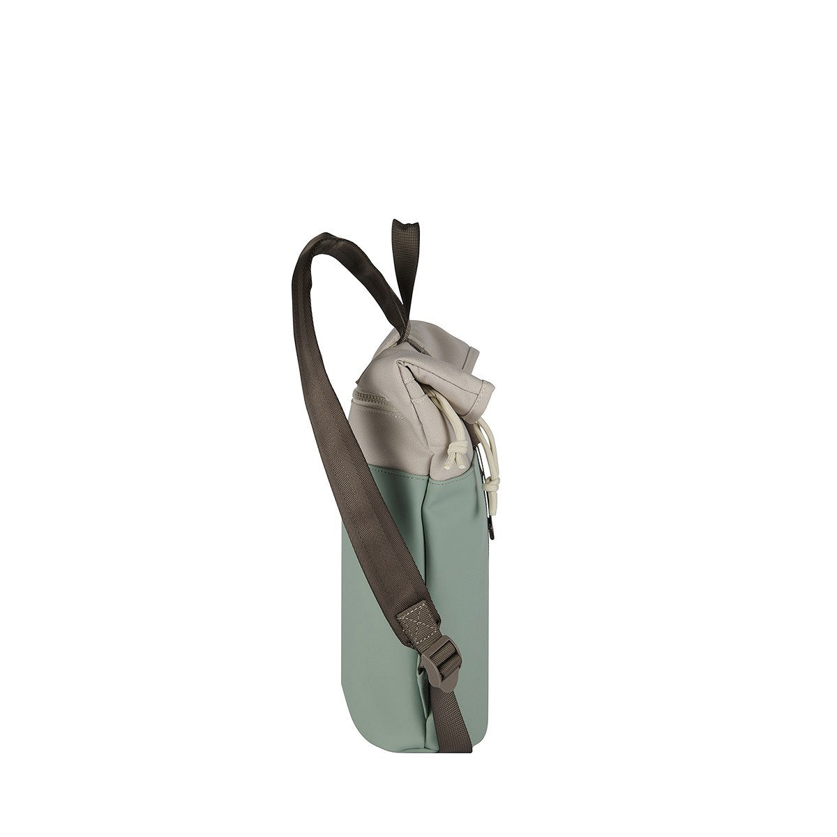 New Rebels Backham Roll Up Rolltop City Rucksack Los Angeles wasserabweisend Grün Beige