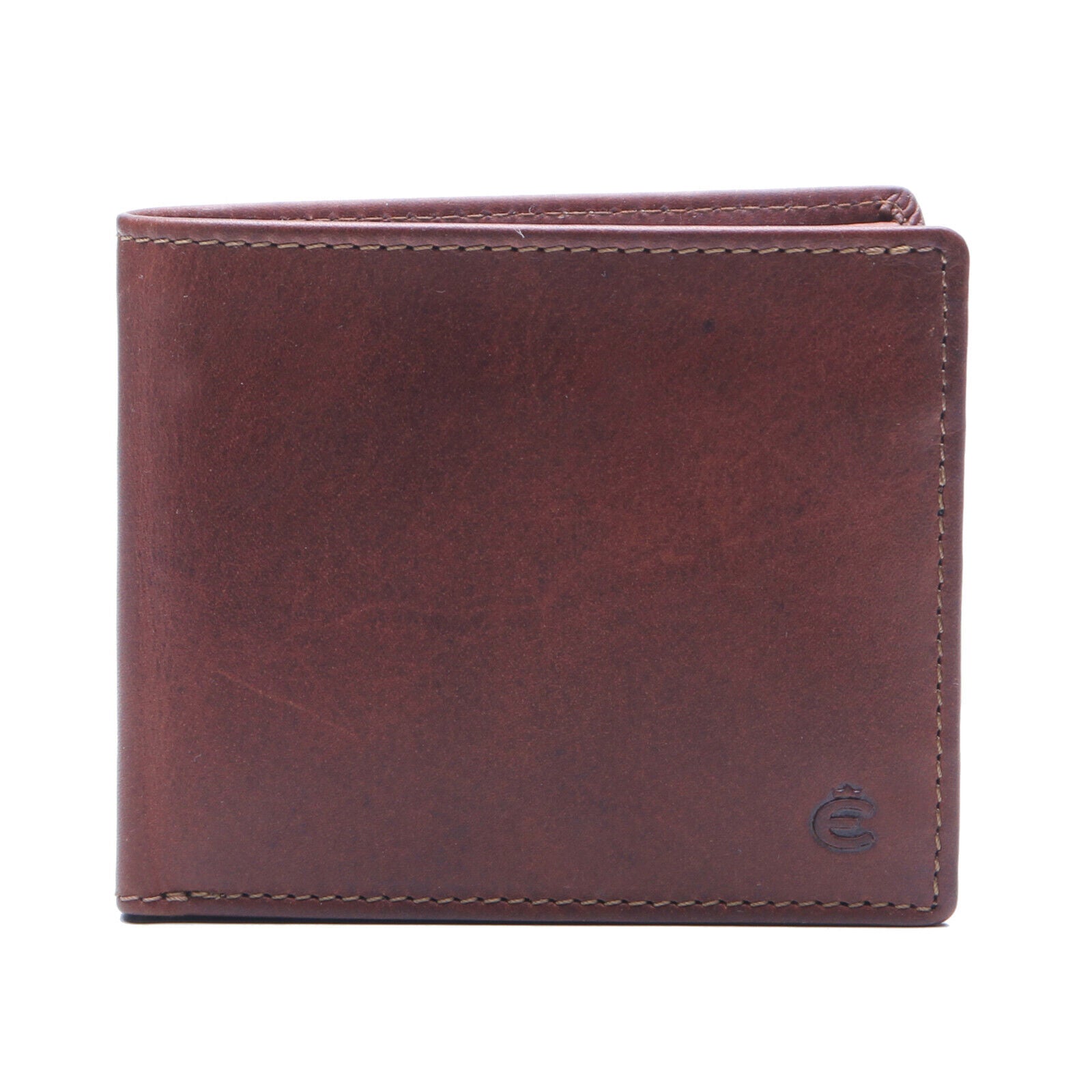 Esquire kompakte echt Leder Geldbörse Portemonnaie mit RFID Schutz braun