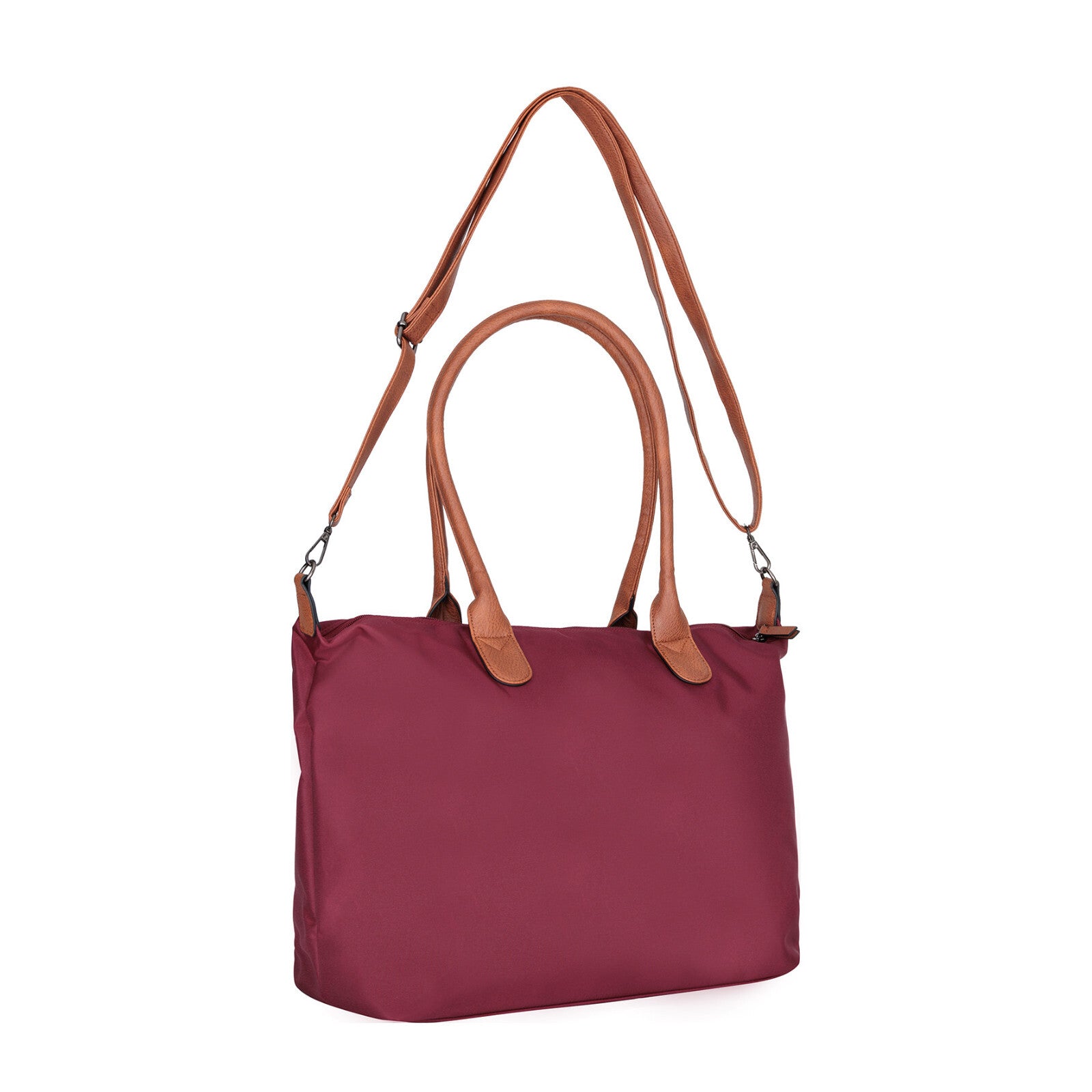Mustang großer Damen Shopper Handtasche Umhängetasche "Limnos" bordeaux rot