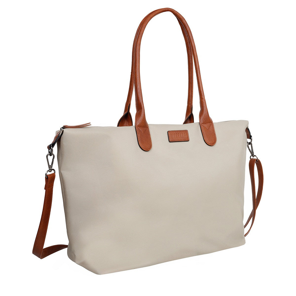 Mustang großer Damen Shopper Handtasche Umhängetasche "Limnos" beige