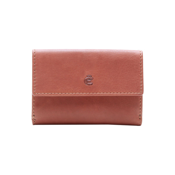 Esquire kleine echt Leder Geldbörse Portemonnaie mit RFID Schutz "Dallas" braun