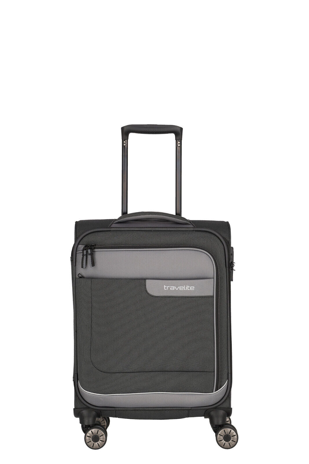 Travelite VIIA Reisekoffer Trolley Bord-Koffer 55cm Handgepäck Bordgepäck 4Rad TSA schiefer