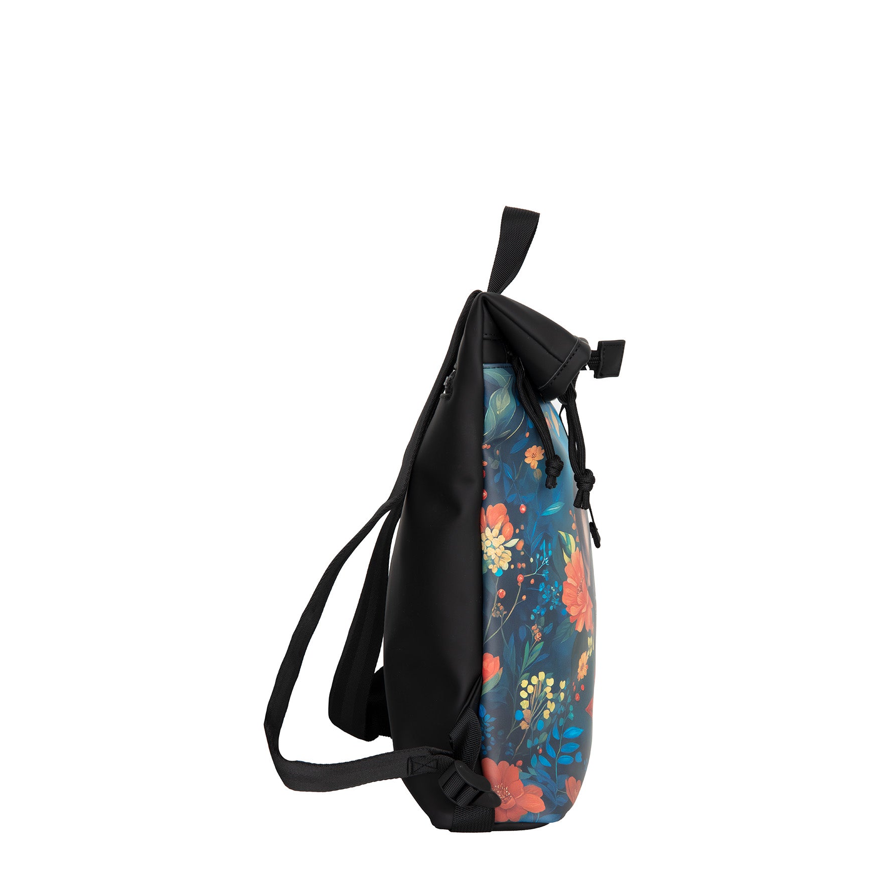 New Rebels Rolltop Cityrucksack Los Angeles – Stylischer Rolltop Rucksack mit Bulldogge - Design, Wasserabweisend & Praktisch