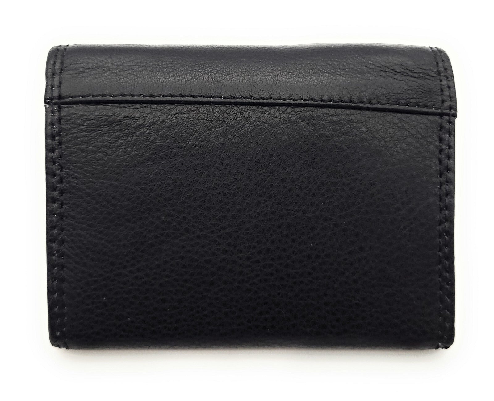 Lemasi echt Leder Mini Geldbörse Portemonnaie Wickelbörse Urlaubsbörse schwarz