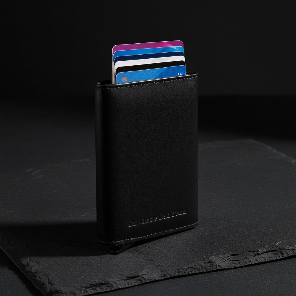 The Chesterfield Brand echt Leder Kreditkartenetui Geldbörse Palma schwarz