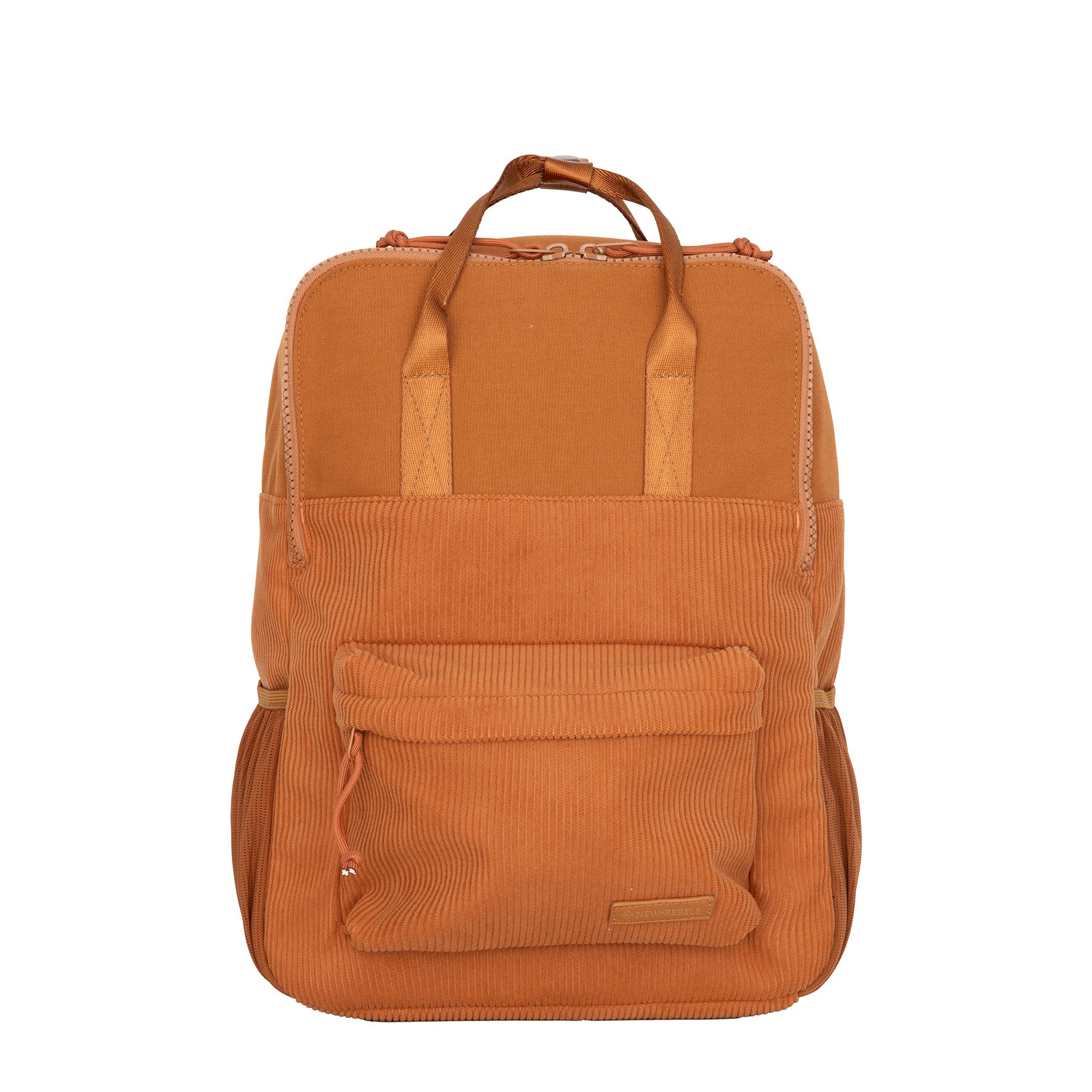New Rebels Rucksack Ribbi Springfield mit Kordoptik und Tabletfach coffee braun