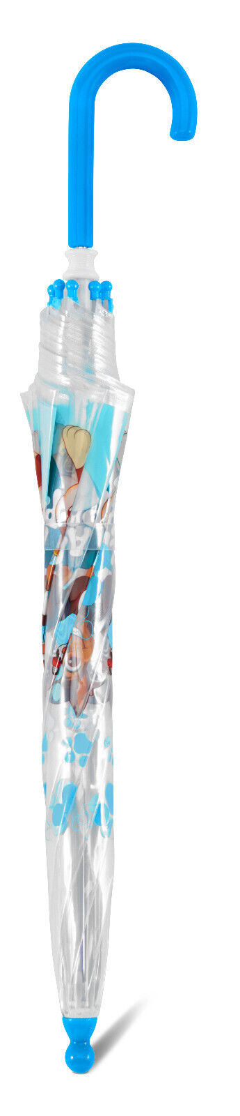 Paw Patrol Kinder-Regenschirm – Leichter transparenter Schirm mit Rundhakengriff