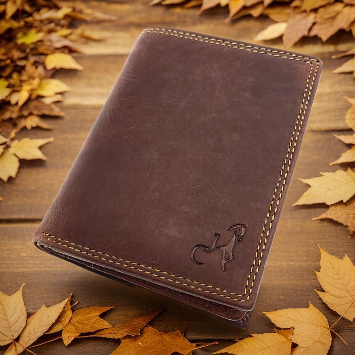 Jockey Club Basic echt Leder Geldbörse Portemonnaie Geldbeutel RFID Schutz braun