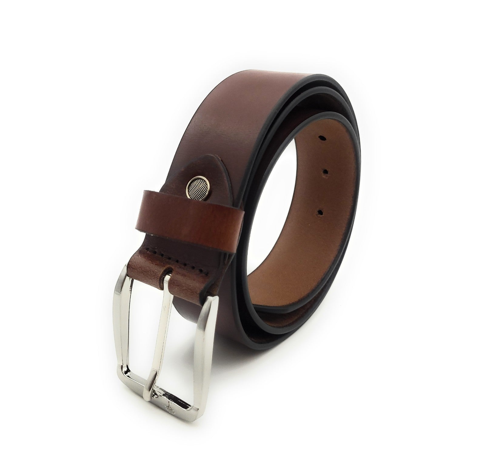 Herren Ledergürtel Braun 40mm - Echtleder Gürtel kürzbar & robust