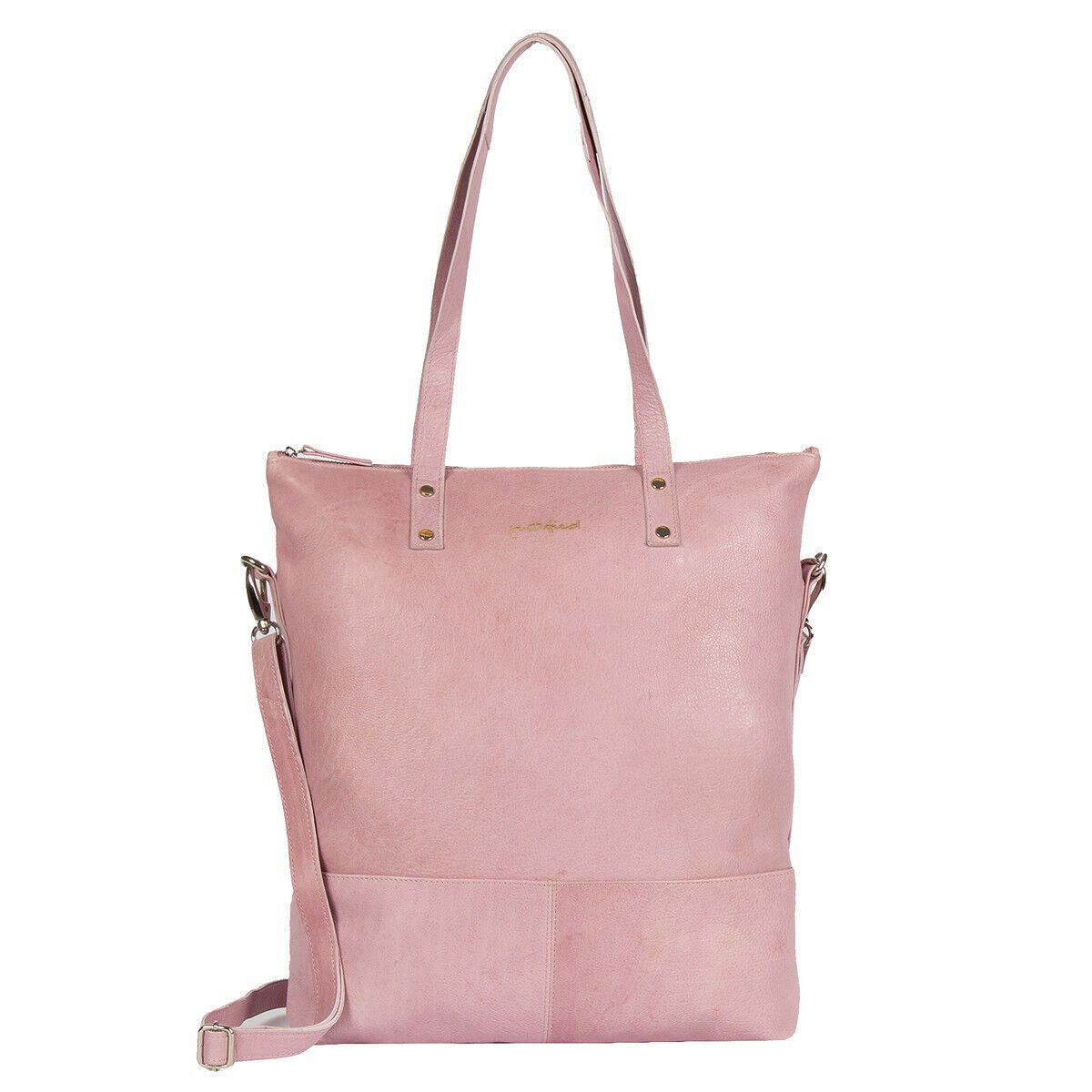 großer echt Leder Damen Shopper Handtasche Schultertasche Penelope rosa