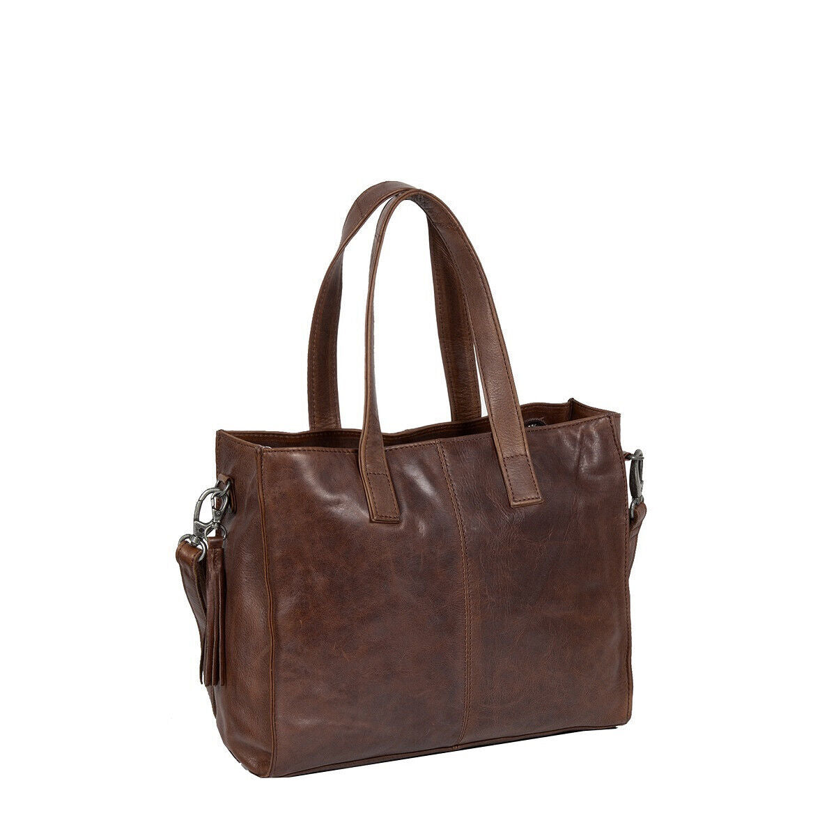 Justified Bags echt Leder Medium Damen Shopper Handtasche abnehmbarer
