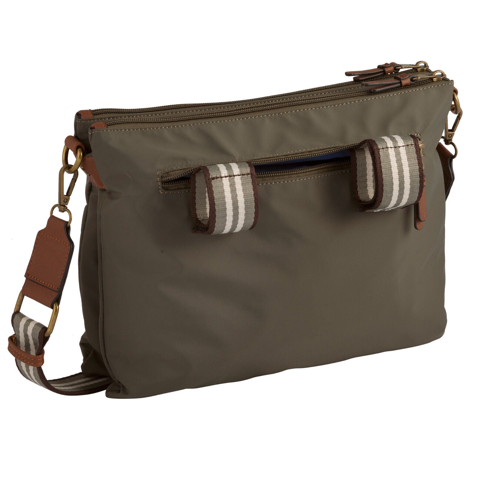 Camel Active Umhängetasche BARI M – Funktionale Tasche mit Fahrradbefestigung khaki