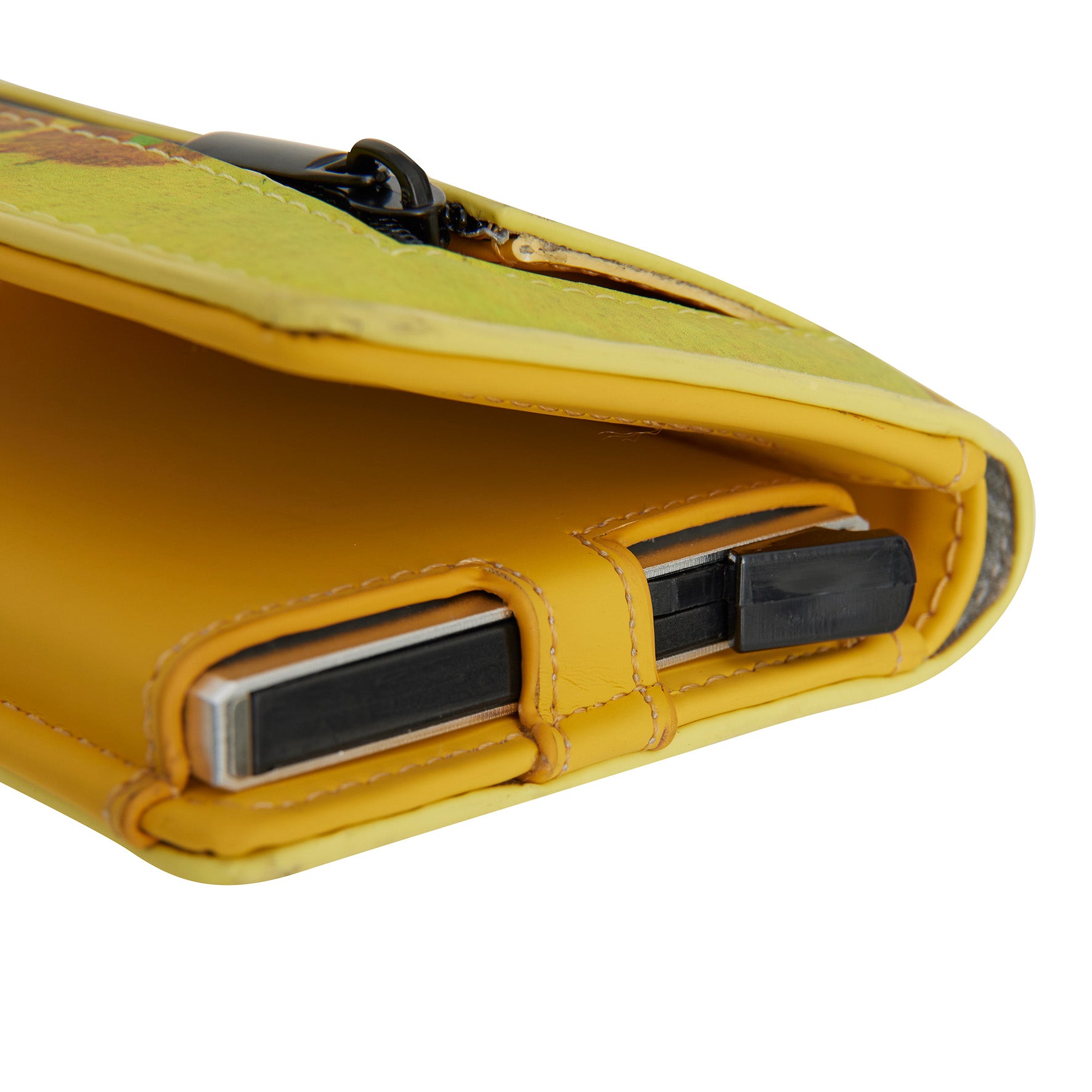 New Rebels Smart Wallet – Van Gogh Sonnenblumen | Künstlerisches Portemonnaie mit Münzfach, Kartenbox & Sichtfach
