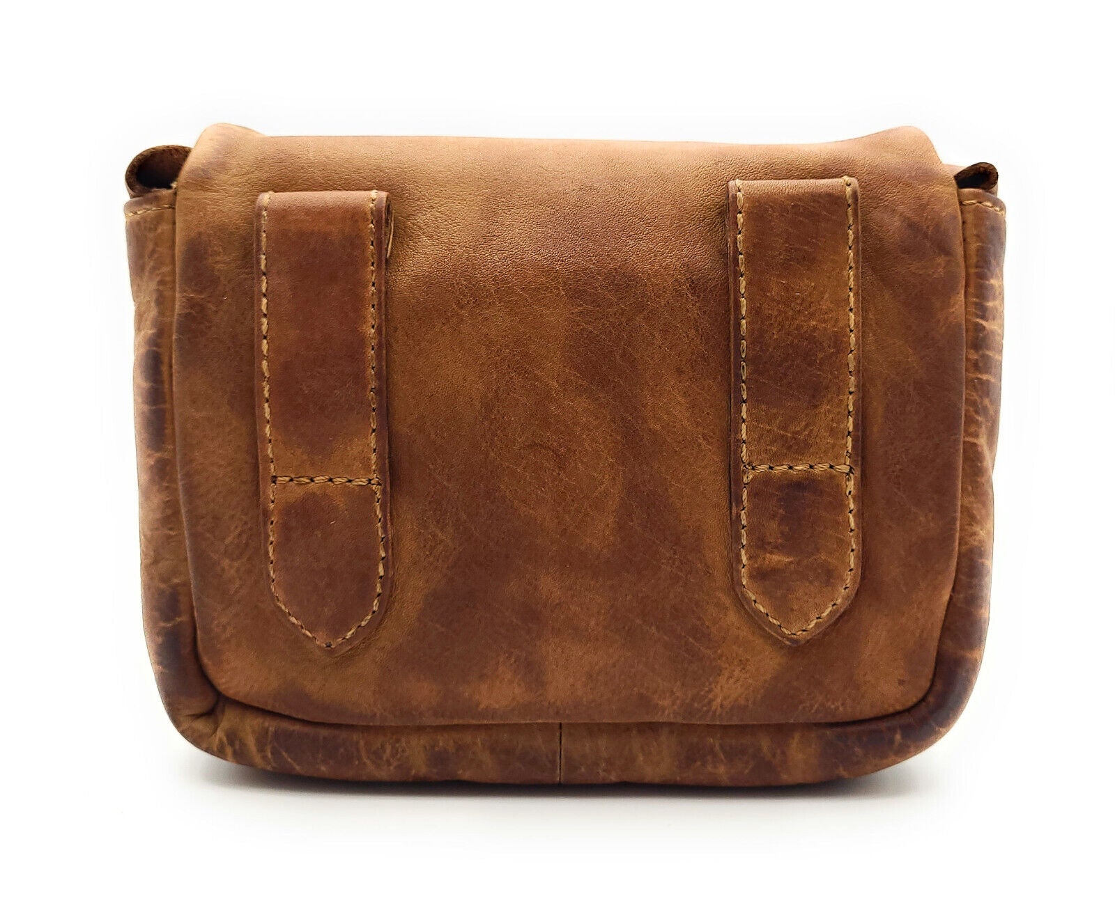 Ven Tomy echt Leder Gürteltasche Bikertasche Hüfttasche Bauchtasche Waschleder braun