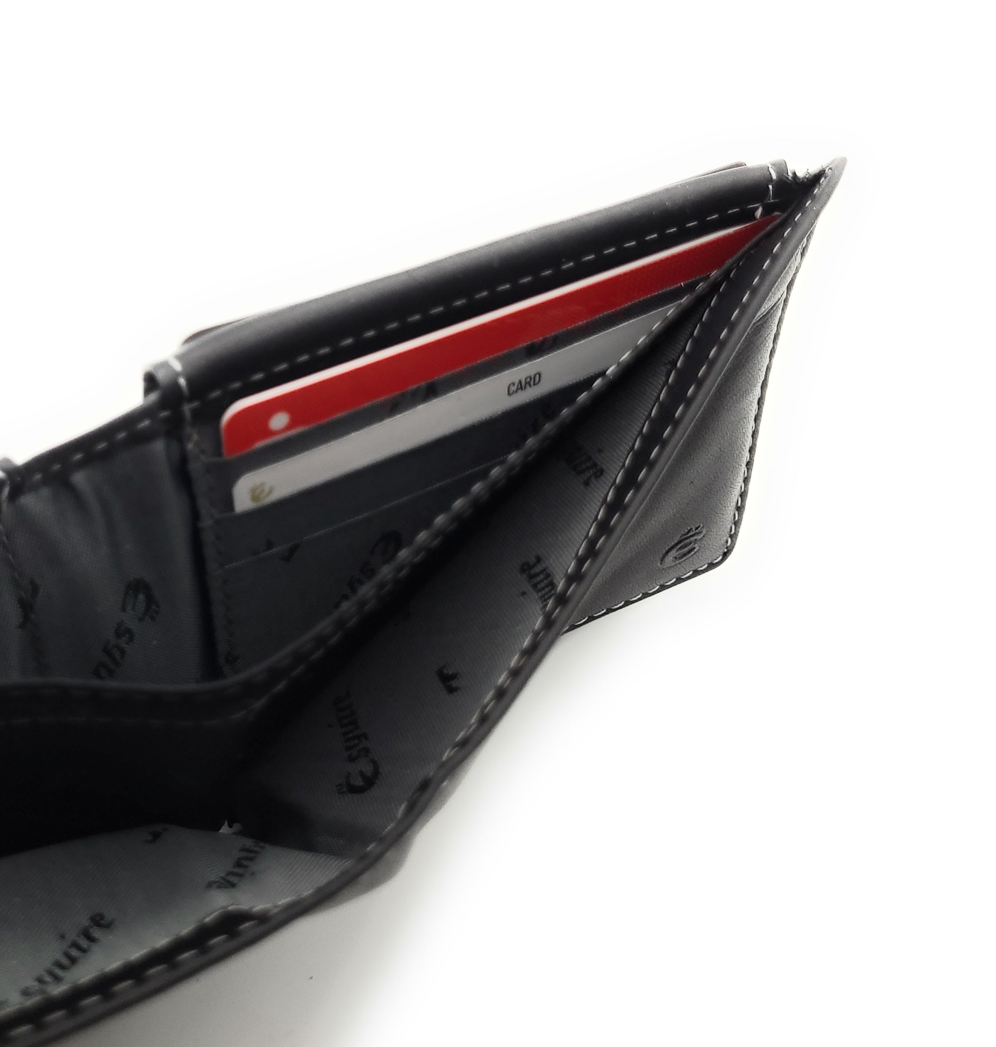 Esquire kompakte echt Leder Geldbörse Portemonnaie mit RFID Schutz "Dallas" schwarz