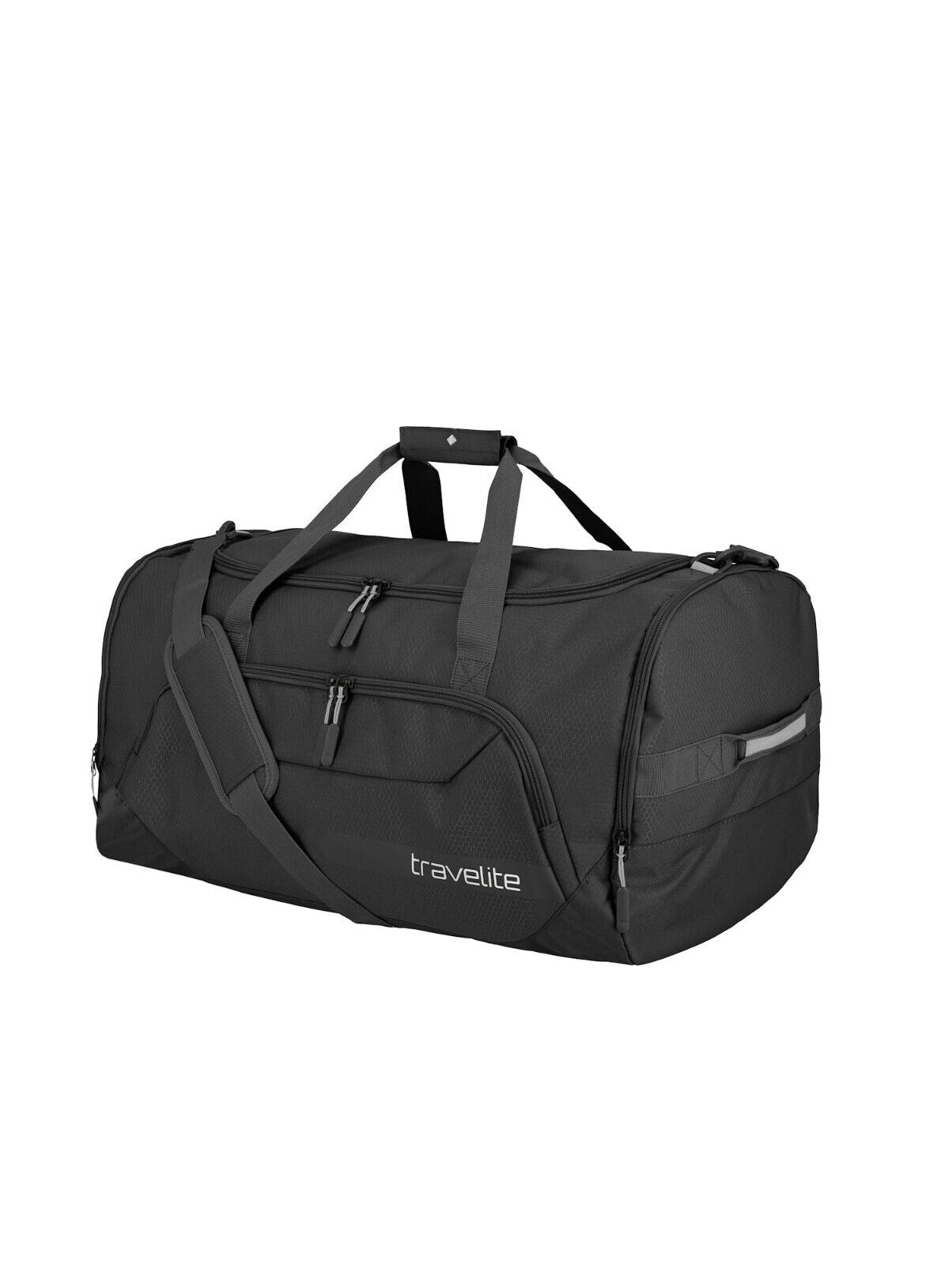 Travelite Sporttasche Kick Off – große Reisetasche 73L mit Schuhfach, Polyester, schwarz