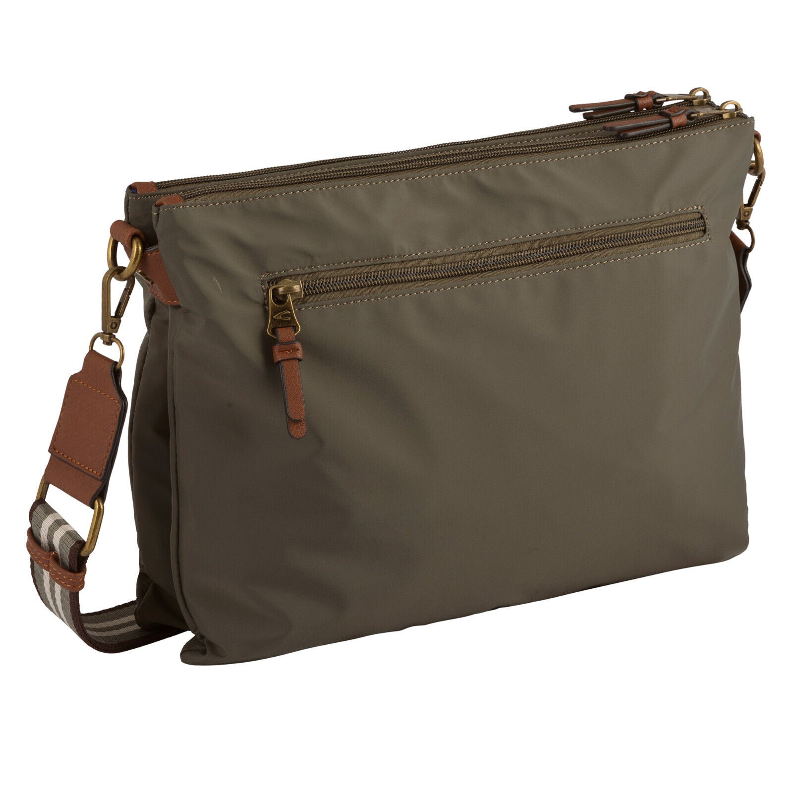 Camel Active Umhängetasche BARI M – Funktionale Tasche mit Fahrradbefestigung khaki