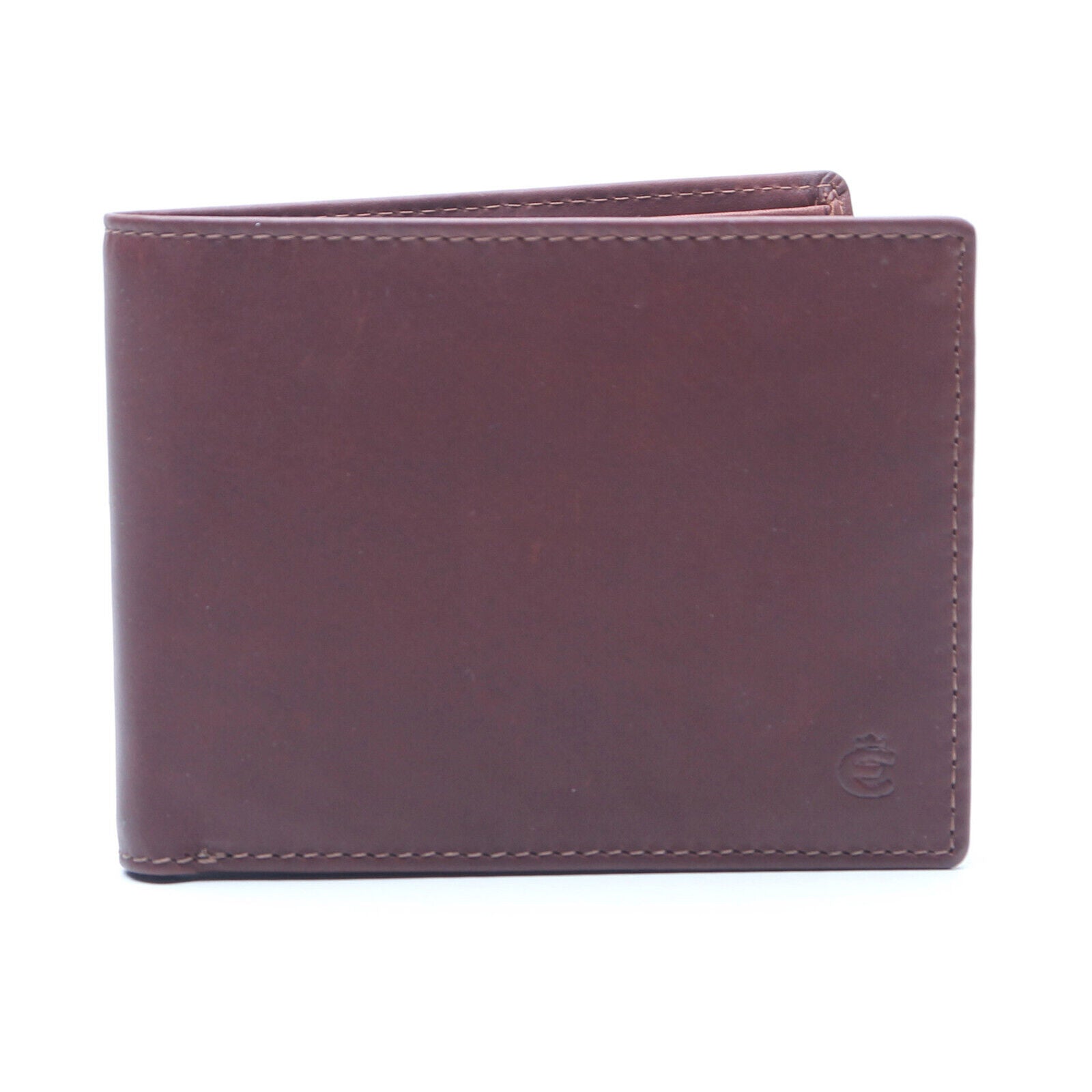 Esquire flache echt Leder Geldbörse Portemonnaie mit RFID Schutz "Dallas" braun