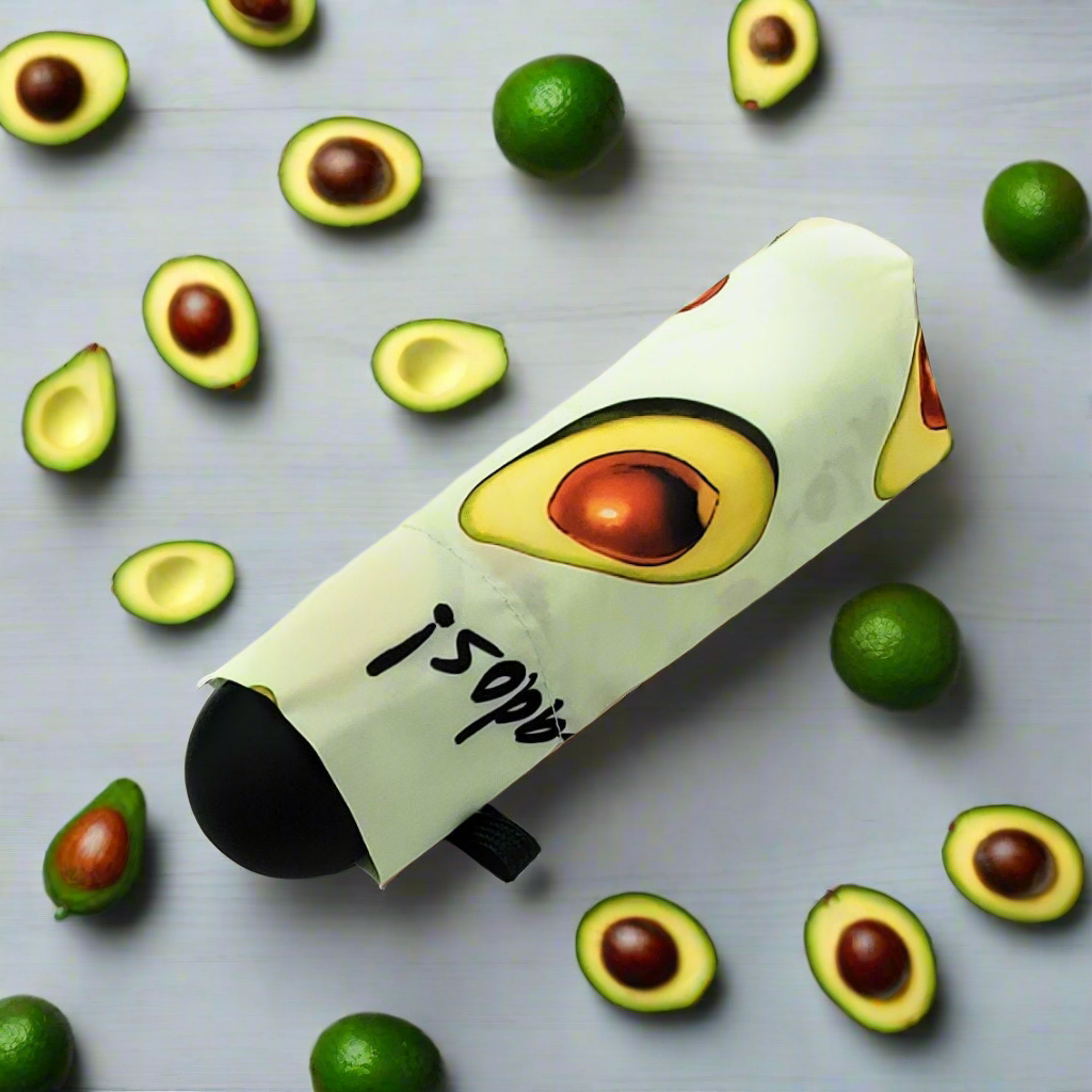 Mini Regenschirm Taschenschirm Schirm klein & kompakt Avocados Früchte