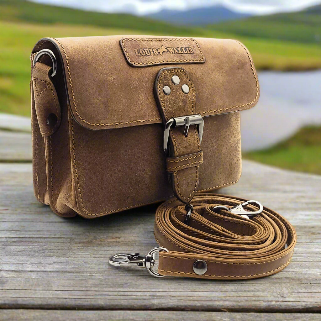 Leder Gürteltasche Bikertasche Jagdtasche Hüfttasche Bauchtasche Schultergurt