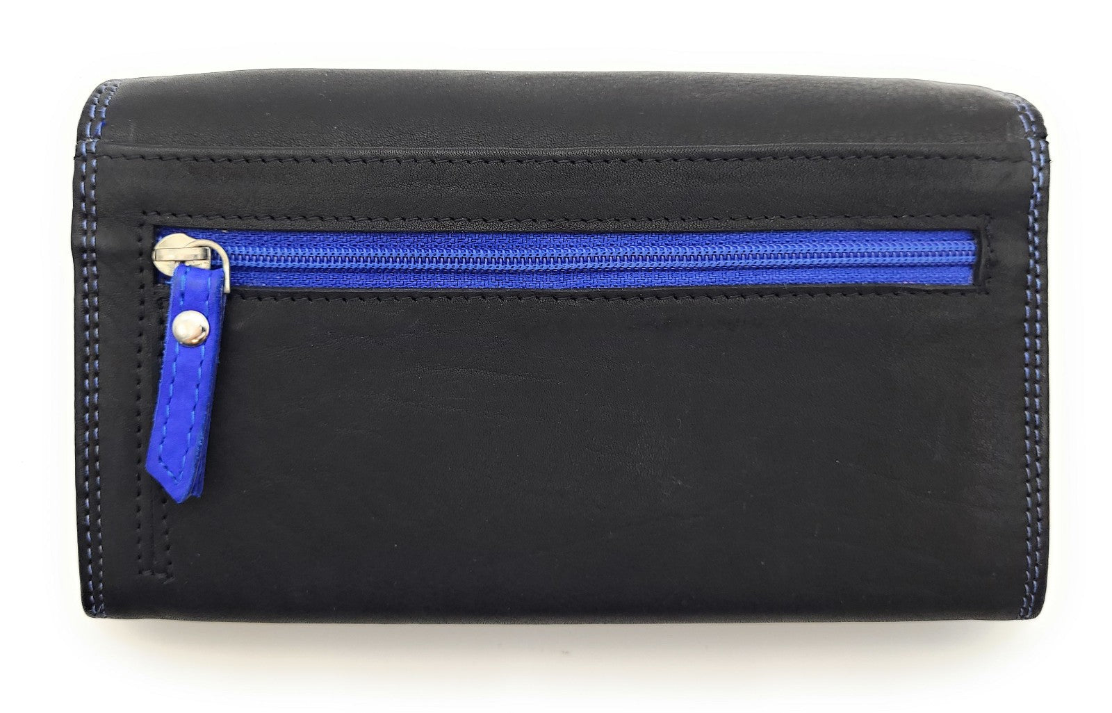 Jockey Club echt Leder Damen Geldbörse Portemonnaie mit RFID Schutz royal blau