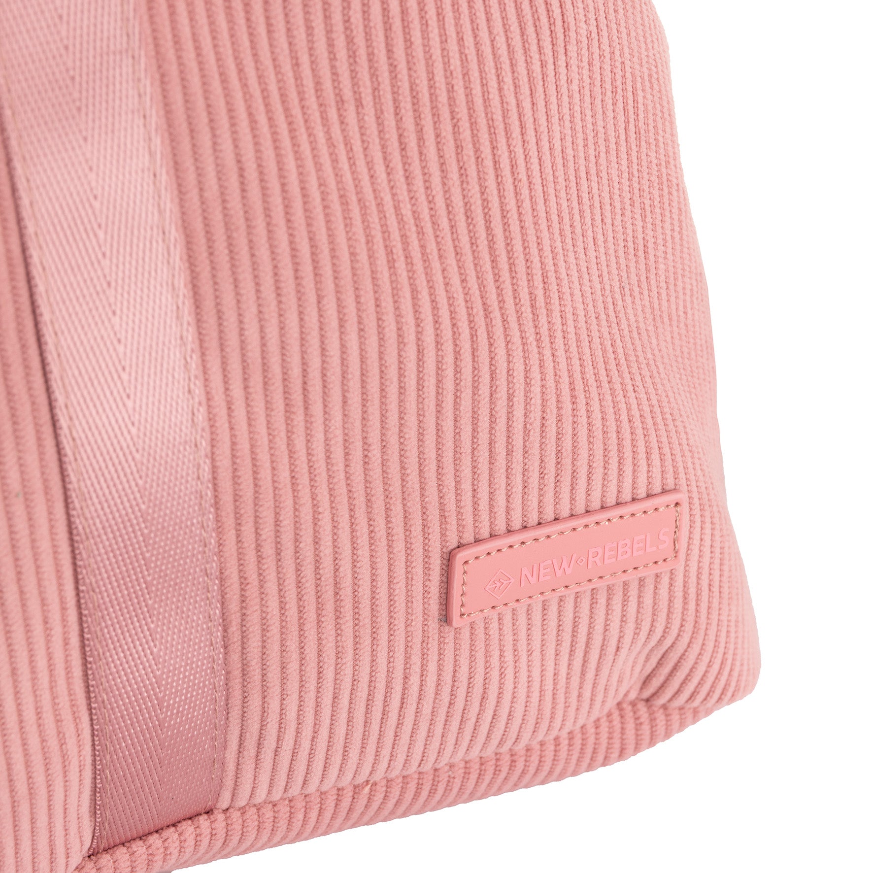 New Rebels Ribbi Roll Up Rolltop City Rucksack Los Angeles Kordoptik rosa
