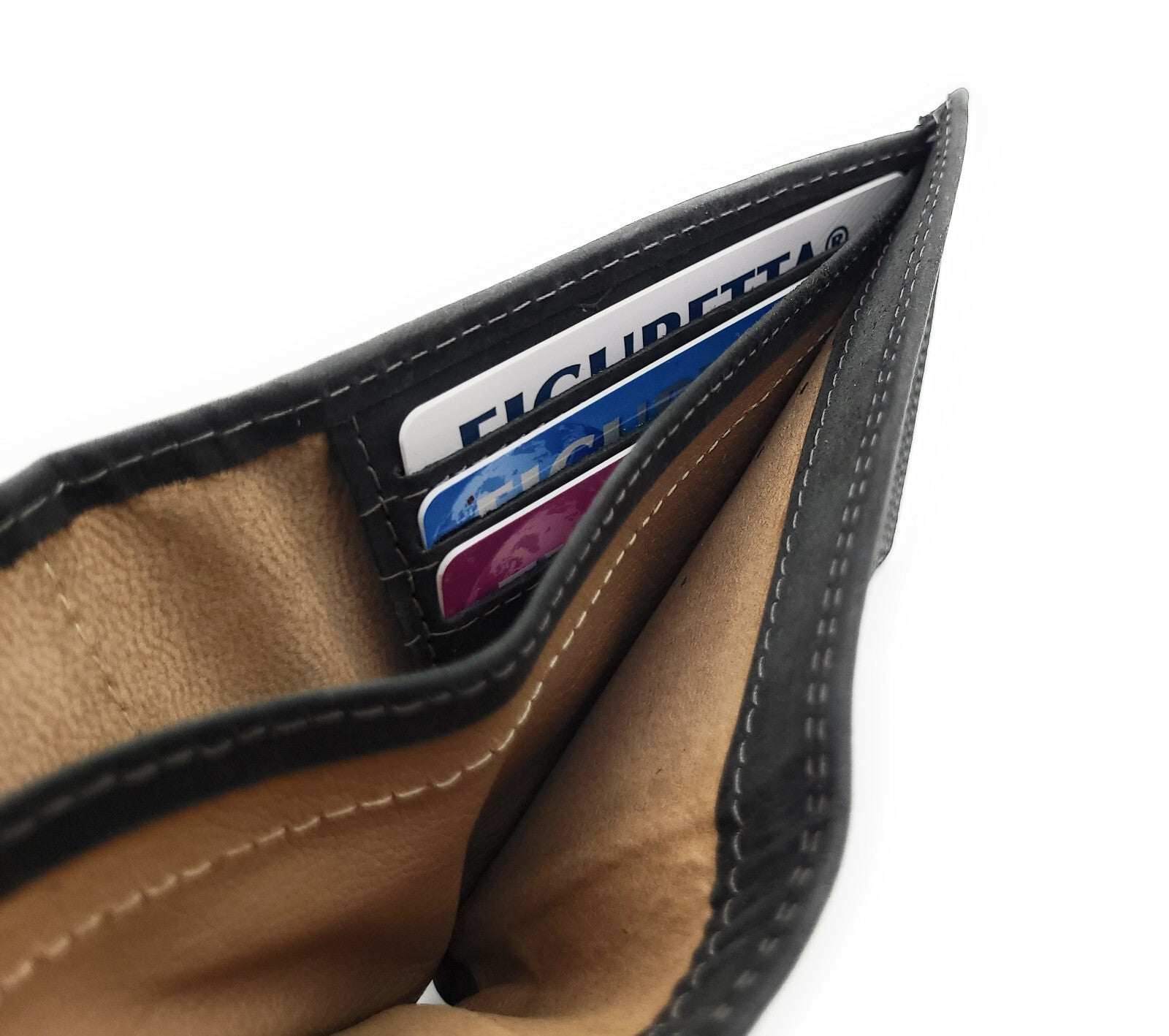 Jockey Club Basic Lederbörse Herren - Hunterleder RFID-Schutz Geldbörse Portemonnaie schwarz