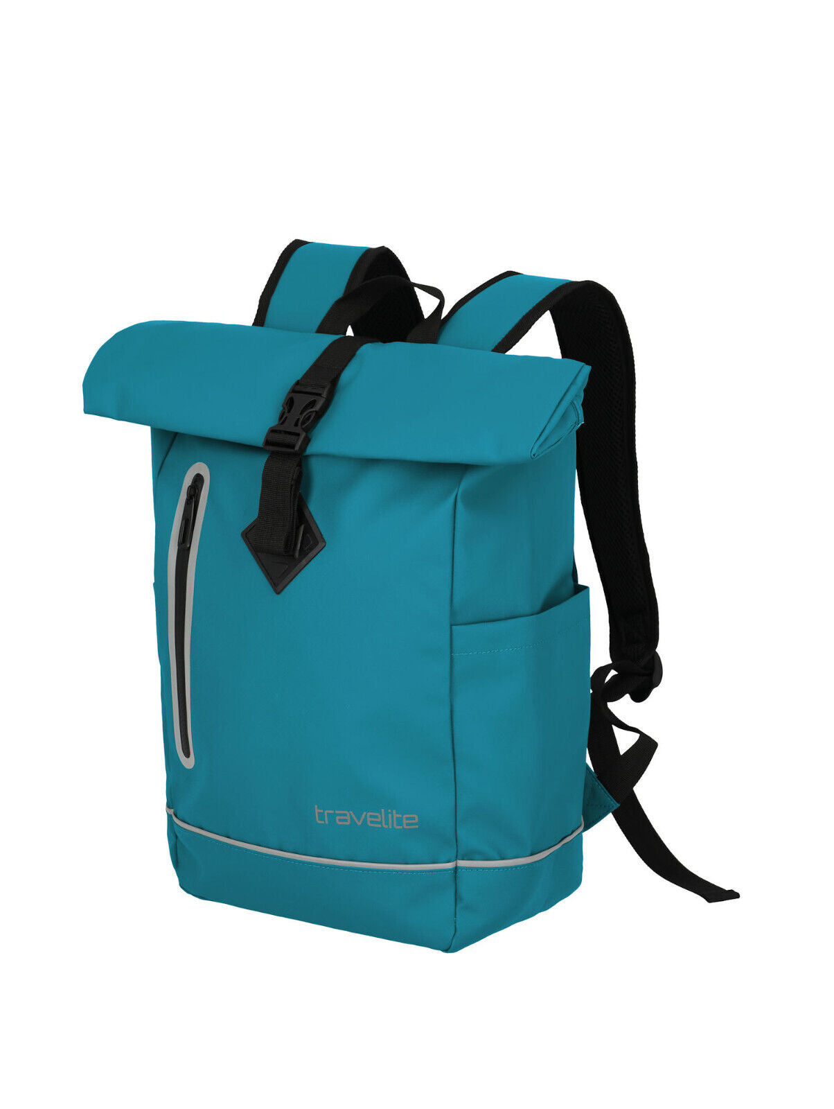 Travelite Rolltop Rucksack – Leichter & wasserdichter Alltagsrucksack für Arbeit, Sport & Reisen harbor blau