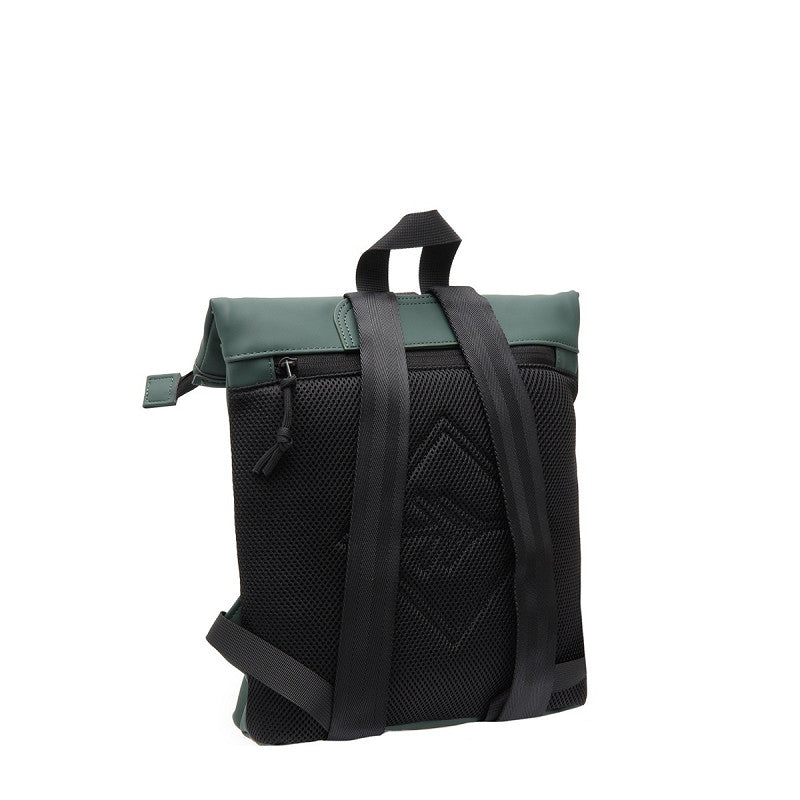 New Rebels Mart Roll Up Rolltop City Rucksack Los Angeles wasserabweisend dunkelgrün