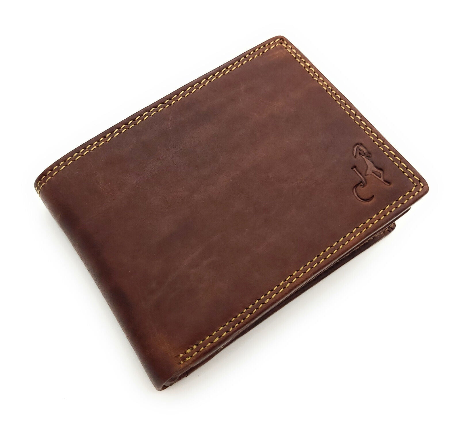 Jockey Club Basic echt Leder Geldbörse Portemonnaie Geldbeutel RFID Schutz braun