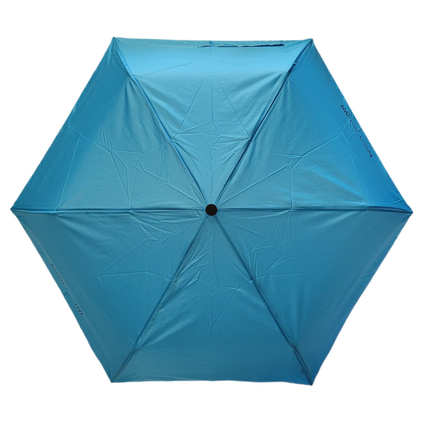 bruno banani Mini-Regenschirm – Handöffner, Stahl-Fiberglasgestell, Polyester Pongee, geriffelter Griff mit erhabenem Logor Aqua