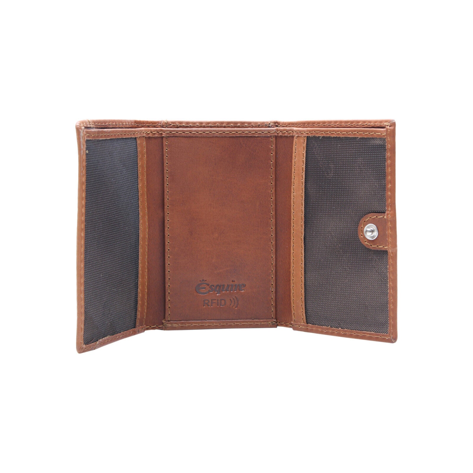 Esquire kleine echt Leder Geldbörse Portemonnaie mit RFID Schutz "Dallas" braun
