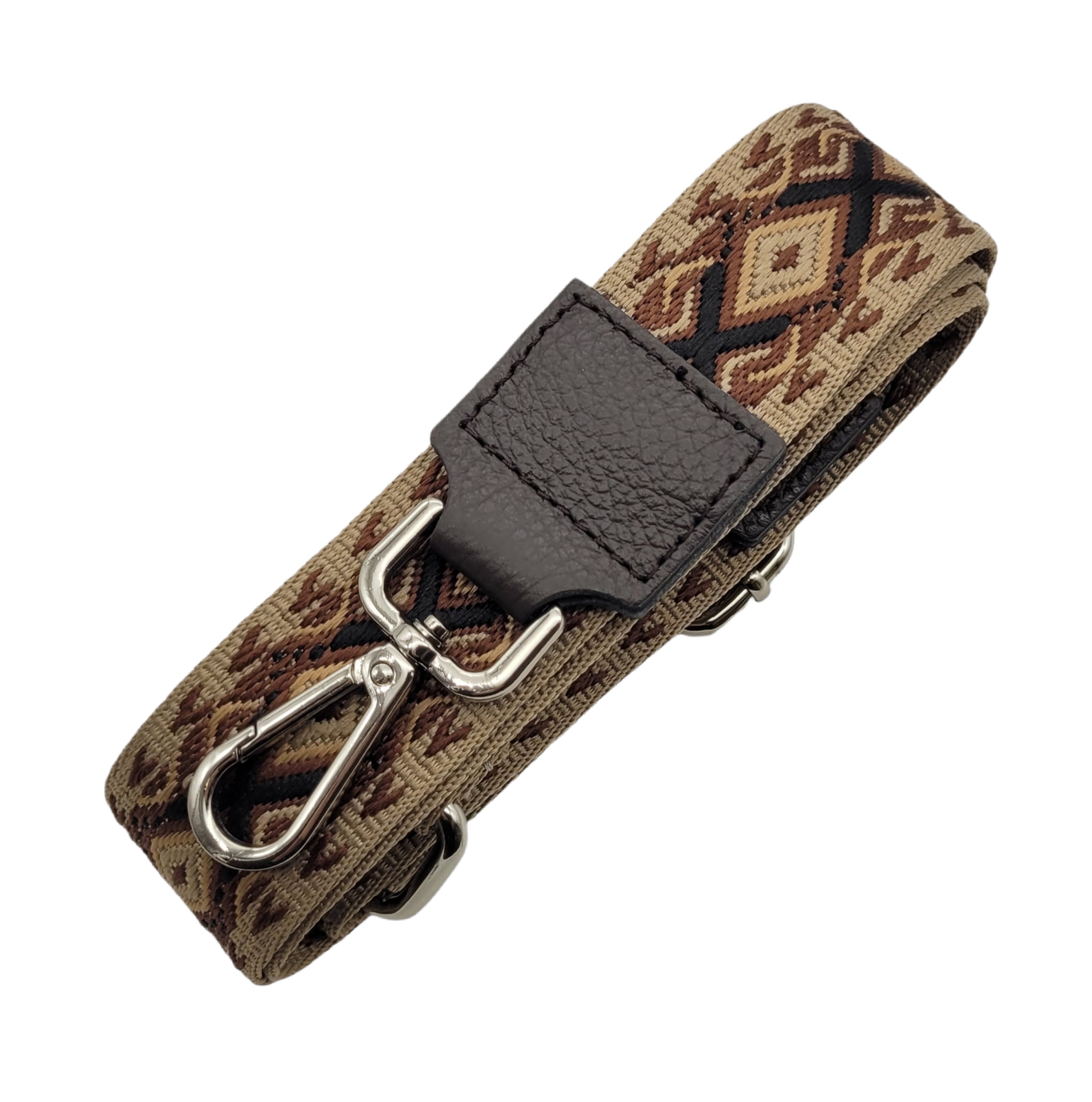 Ersatz Taschengurt Schultergurt Tragegurt Schulterriemen 4cm made in Italy braun