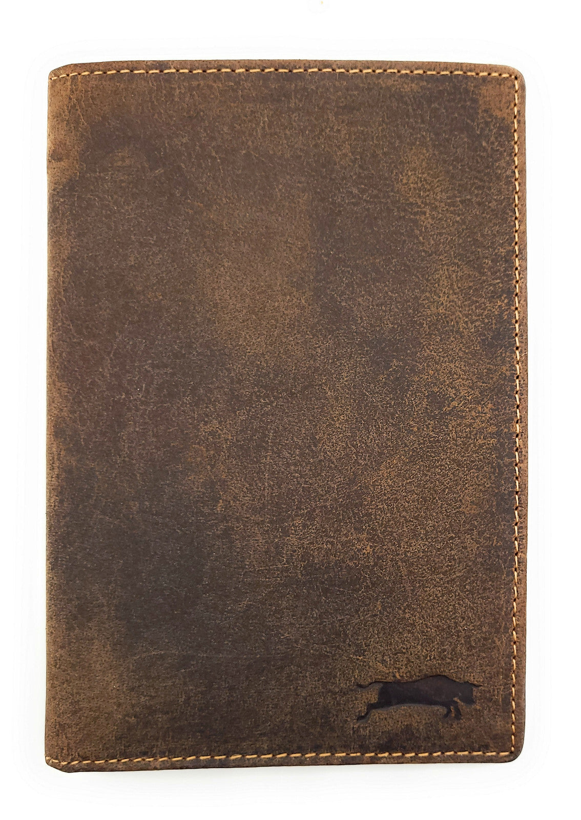 Ven Tomy Reisebrieftasche aus echtem Büffelleder – Leder-Geldbörse mit 12 Kartenfächern, Sichtfächern & Dokumententasche für Reisen und Alltag