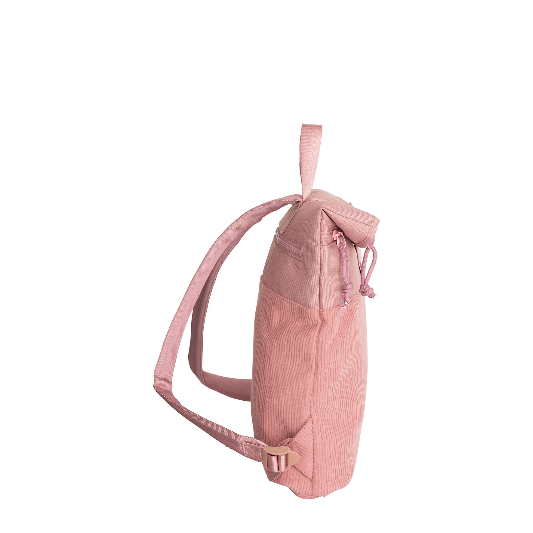 New Rebels Ribbi Roll Up Rolltop City Rucksack Los Angeles Kordoptik rosa