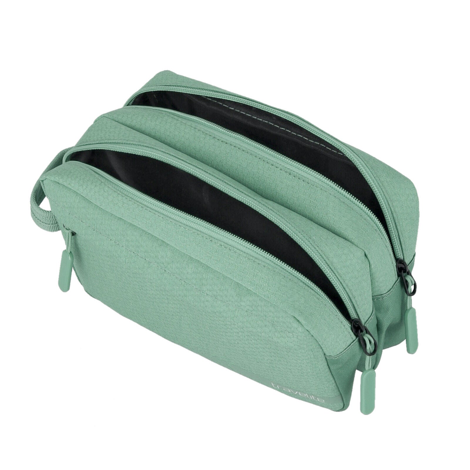 Travelite Kick Off Kulturtasche Kulturbeutel Doppelfach salbei