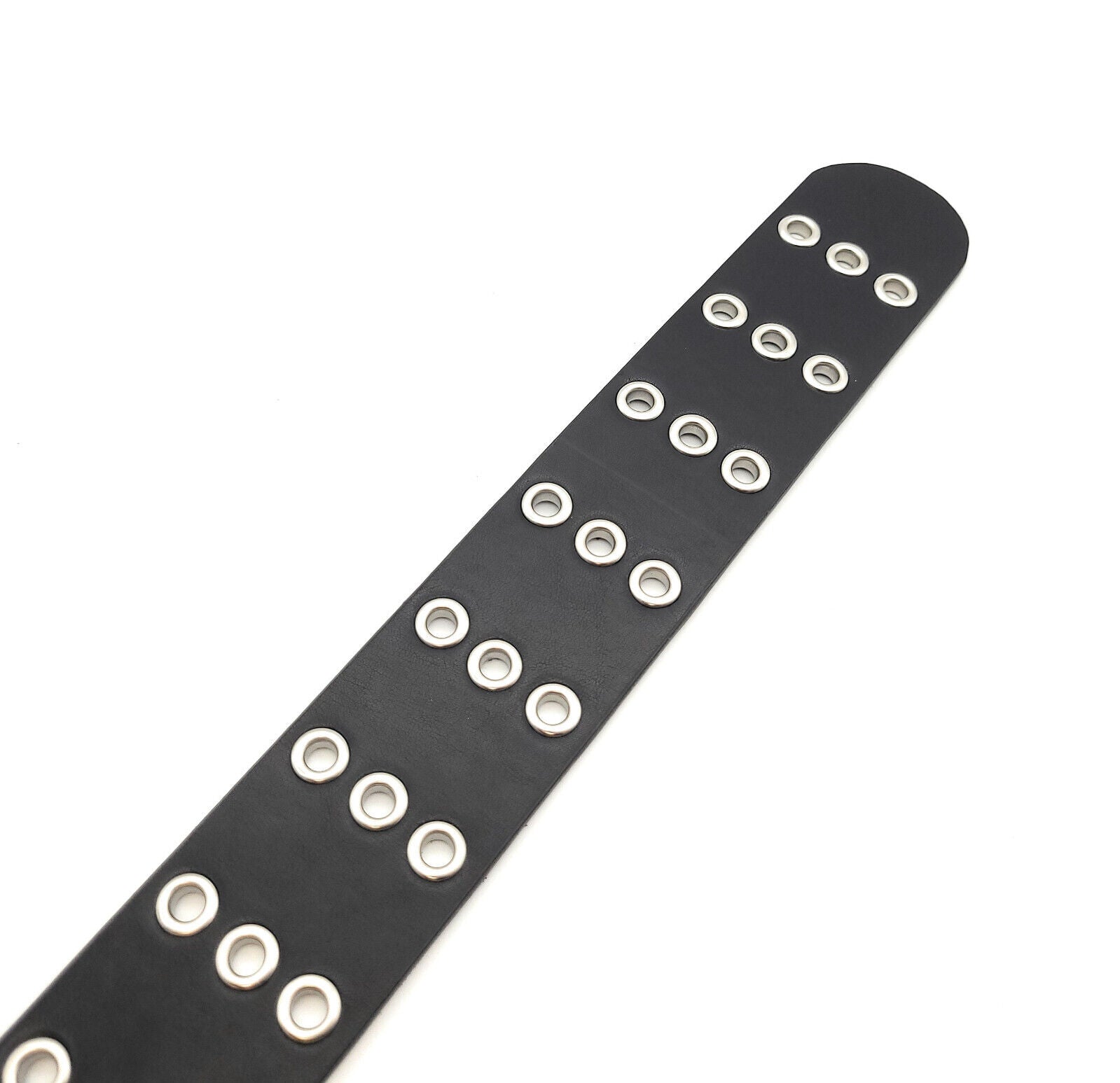 3-Loch Nietengürtel Ösen Gürtel Jeansgürtel Damen Herren echt Leder & PU 105cm (90cm Bundweite)