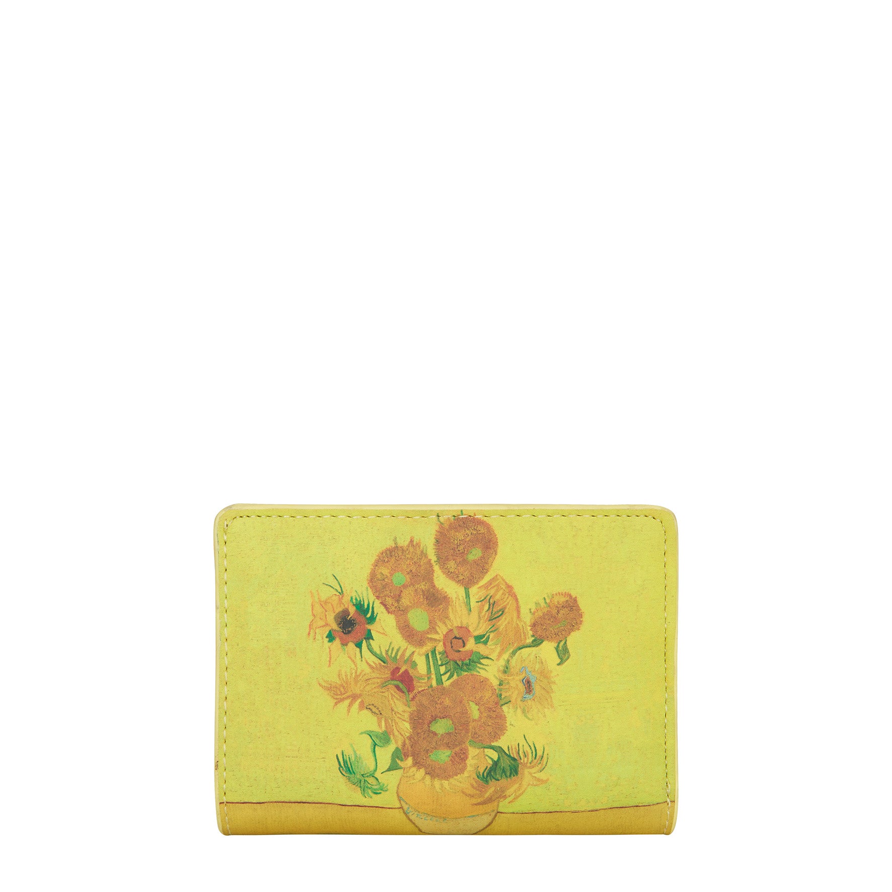 New Rebels Smart Wallet – Van Gogh Sonnenblumen | Künstlerisches Portemonnaie mit Münzfach, Kartenbox & Sichtfach