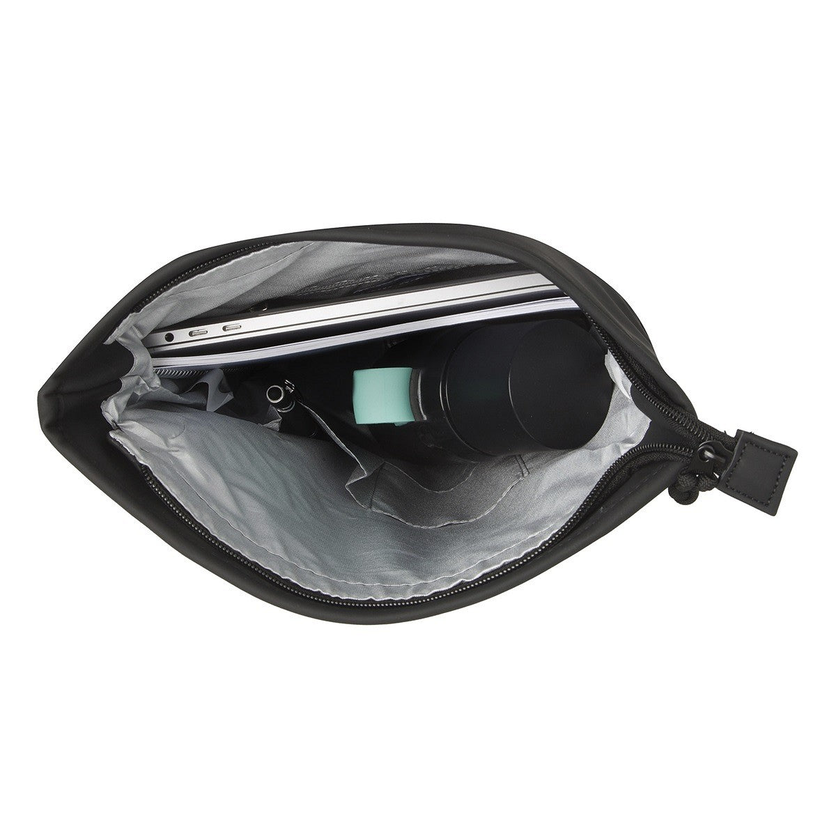 New Rebels Mart Roll Up Rolltop City Rucksack Los Angeles wasserabweisend schwarz