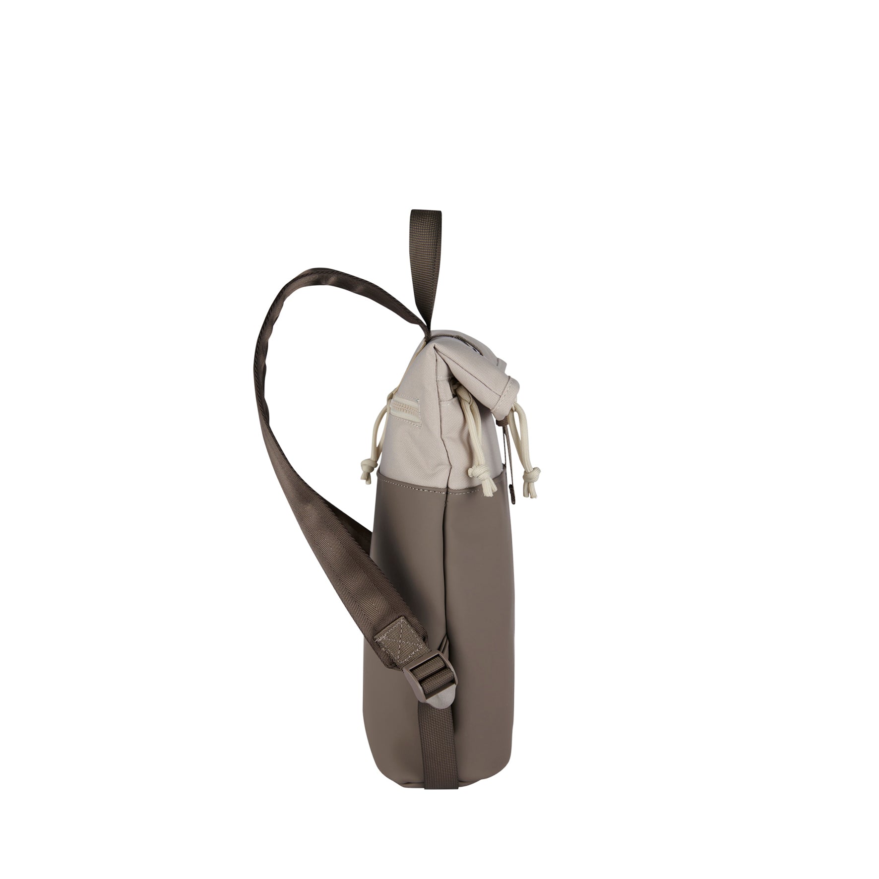 New Rebels Backham Roll Up Rolltop City Rucksack Los Angeles wasserabweisend Grau Beige