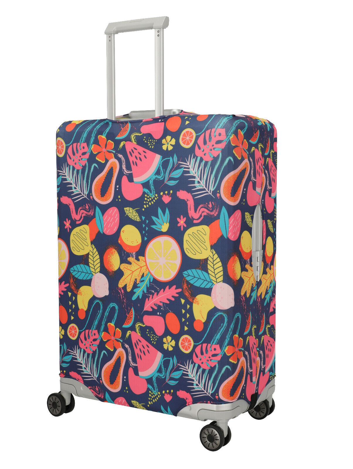 Travelite Kofferschutzhülle Kofferhülle L für große Koffer bis max 77x52x29cm Obst